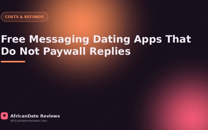 Free Messaging Dating Apps That Do Not Paywall Replies — AfricanDate Reviews