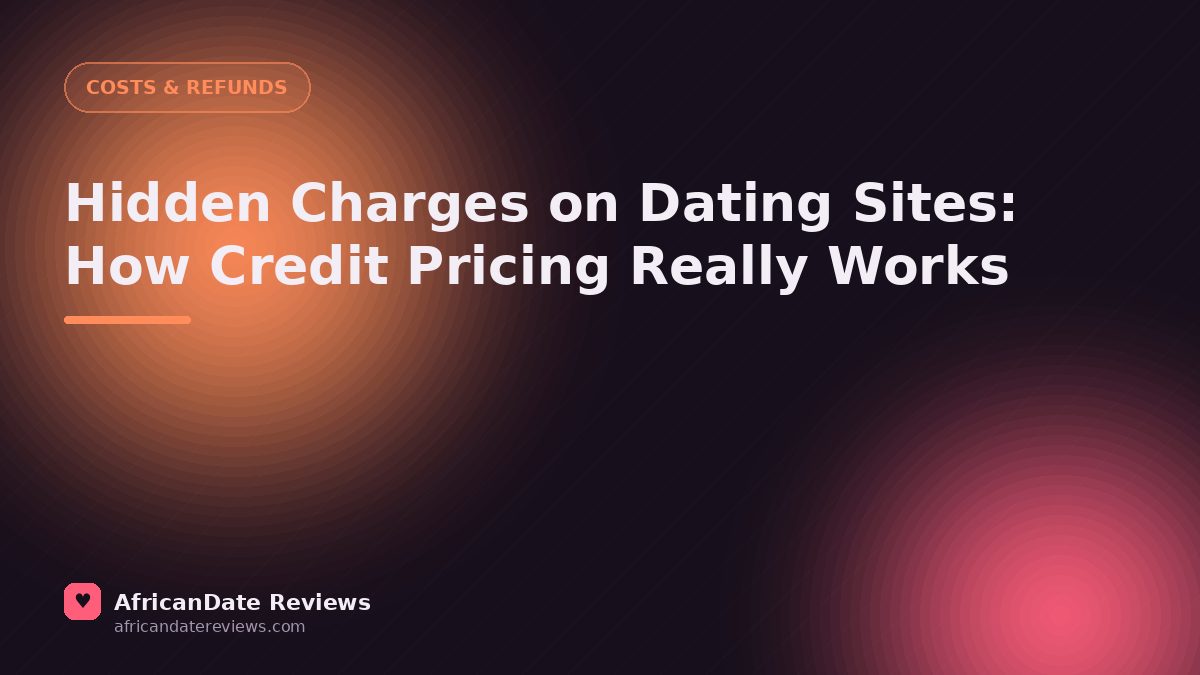 Hidden Charges on Dating Sites: How Credit Pricing Really Works — AfricanDate Reviews