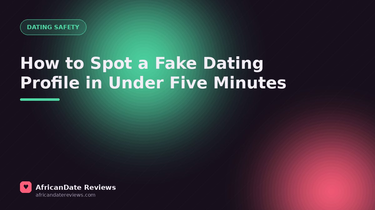 How to Spot a Fake Dating Profile in Under Five Minutes — AfricanDate Reviews